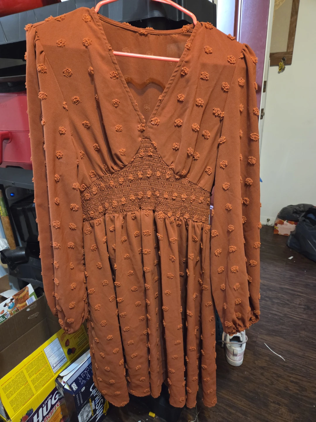 Auburn Long Sleeve Mini Dress