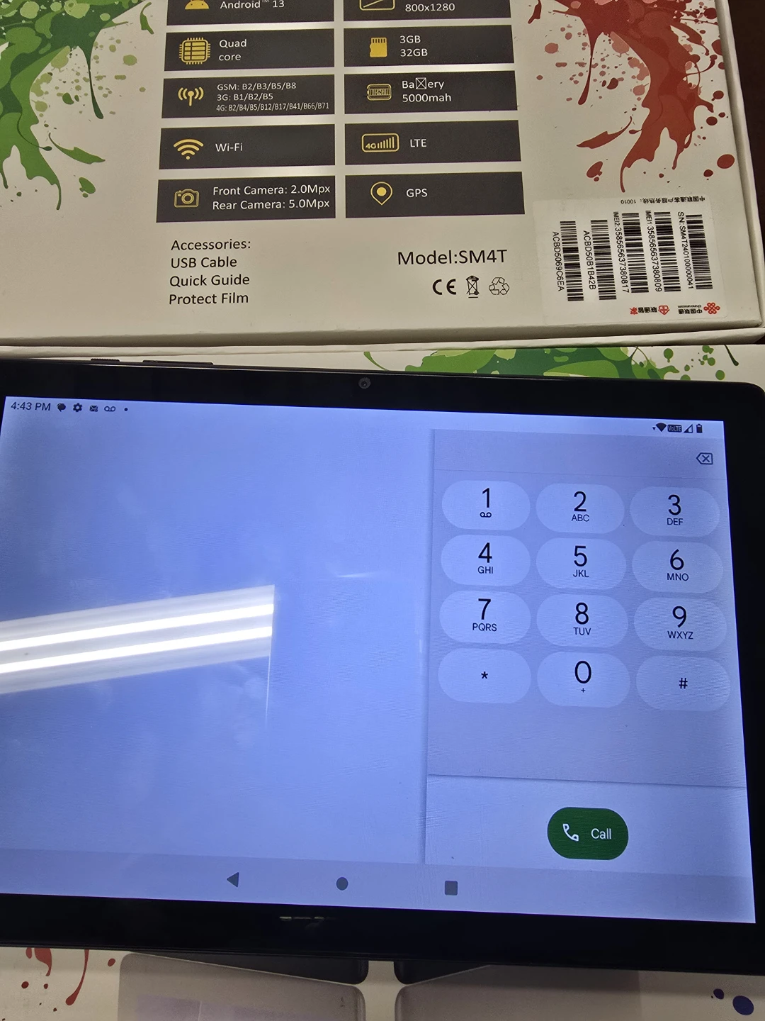 SM4T Tablet - 32GB Storage freedom call ok
