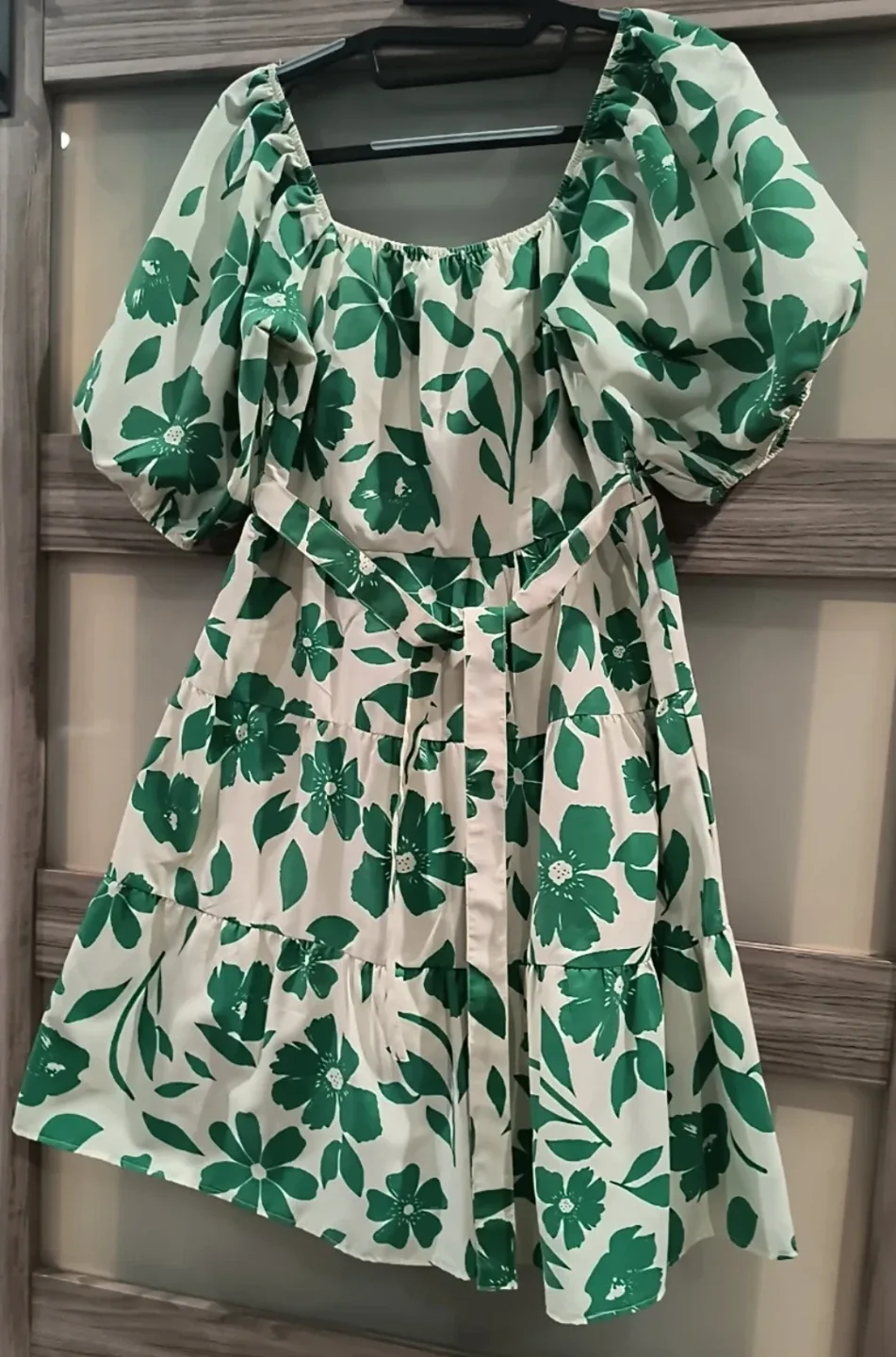 Style House Green Floral Dress - Size L