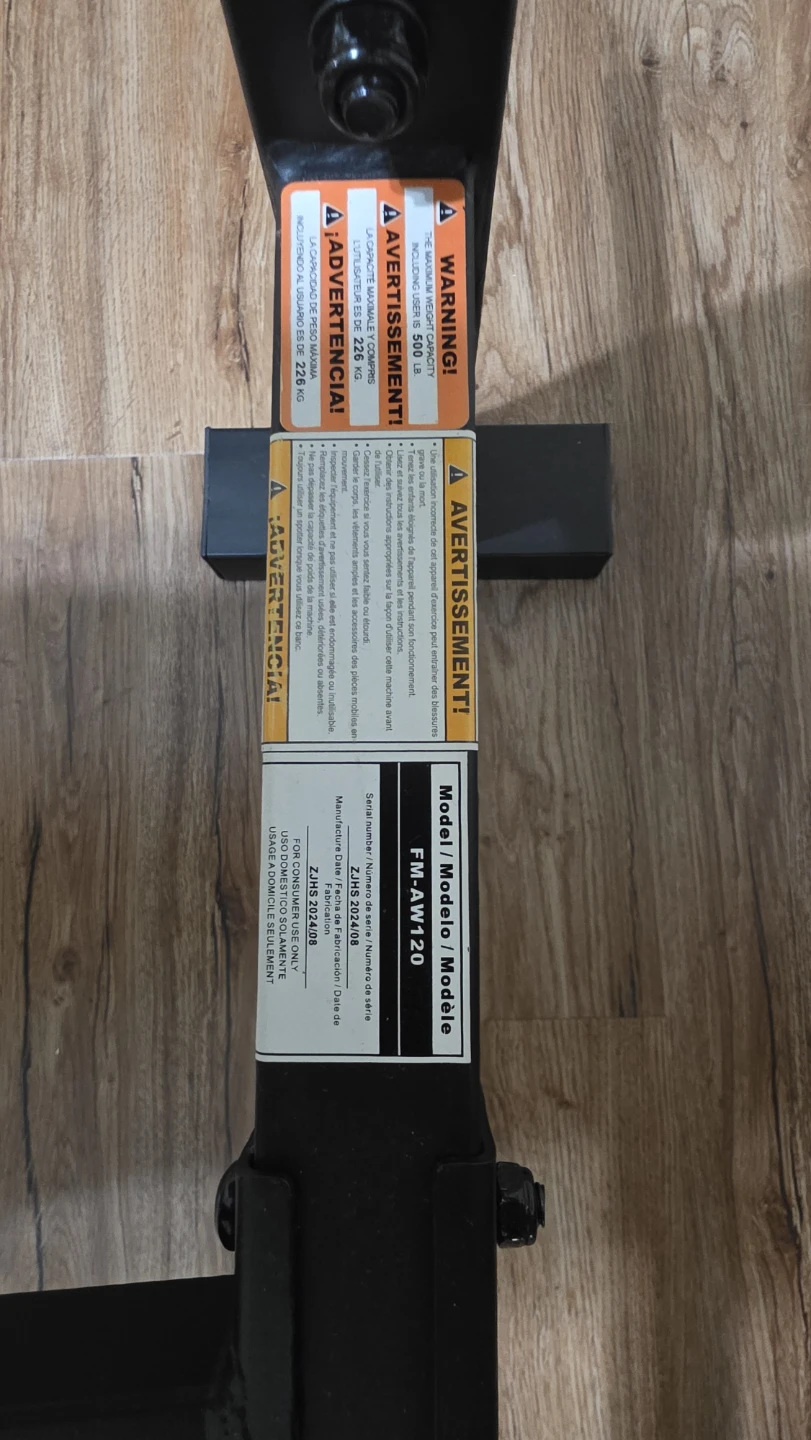 FM-AW-120 Row Weight Bench Maximum weight 500 - photo 5