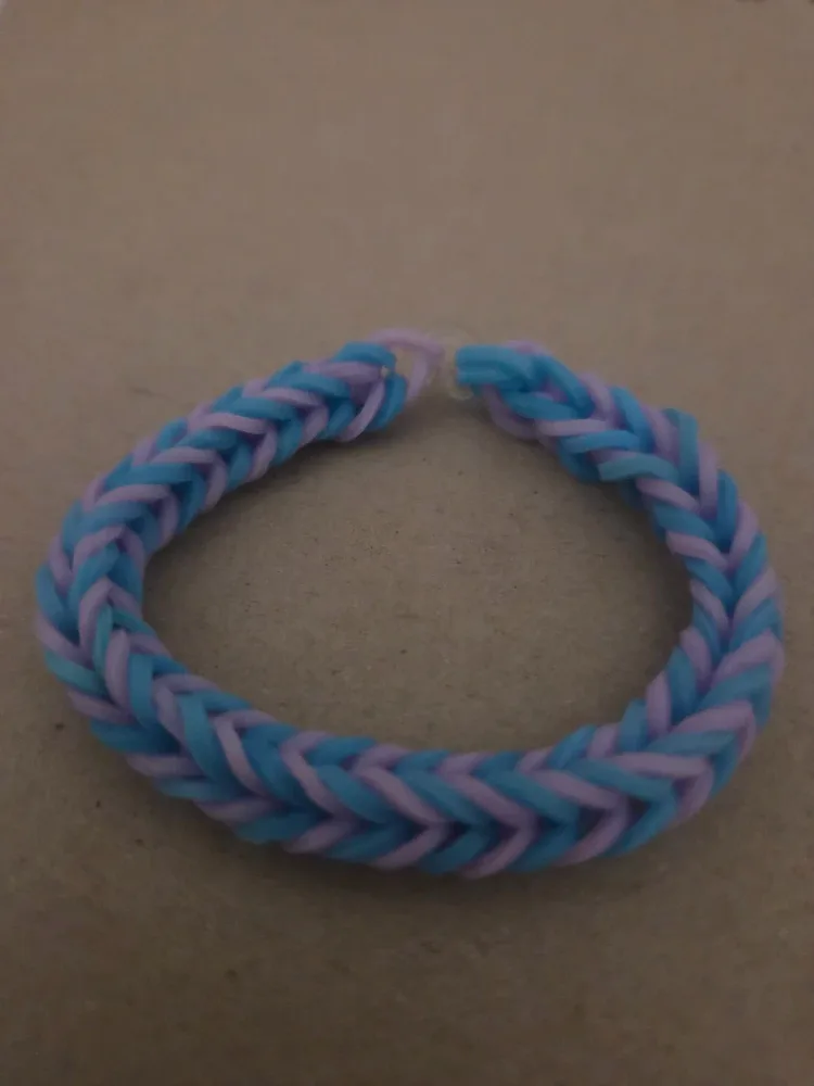 Blue and Purple Loom Bracelet