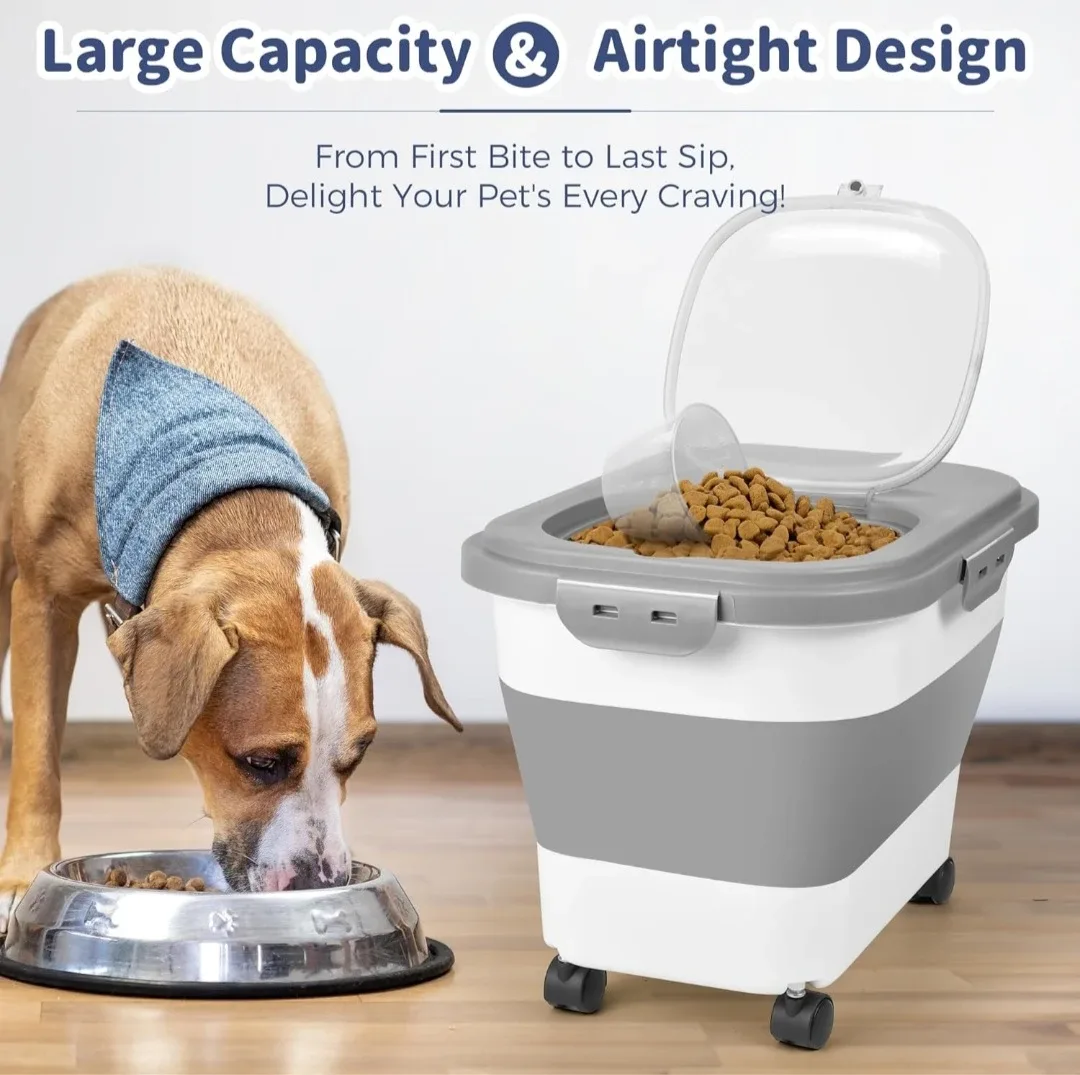 Adjustable Collapsible Pet Food Container image indicator(7)