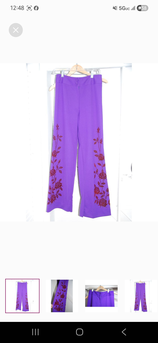 purple widow eleg women size runs small vintage pants for women - photo 2