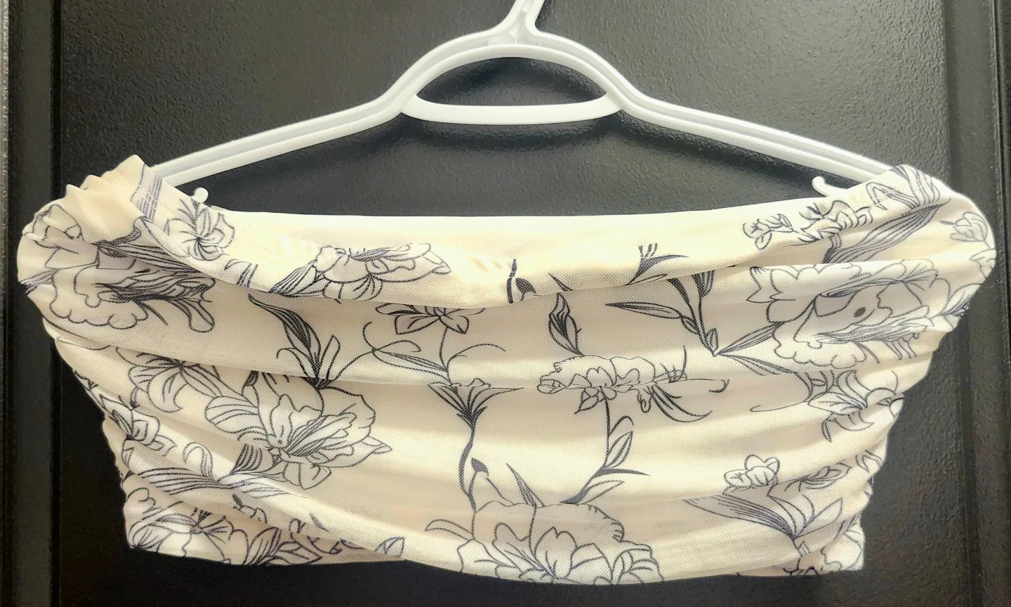 Floral Bandeau Top - Belly Crop/Tube-Top image indicator(3)
