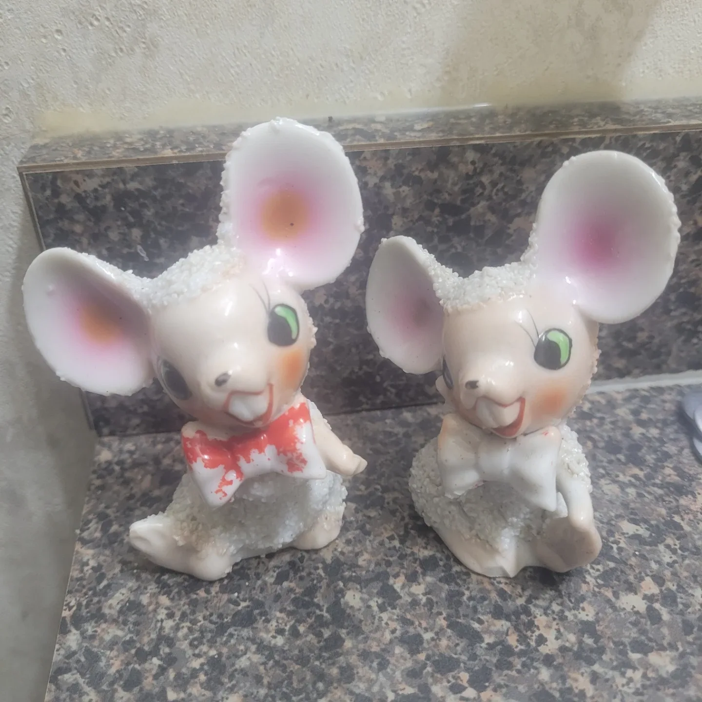 Vintage Japan Ceramic Mice Figurines