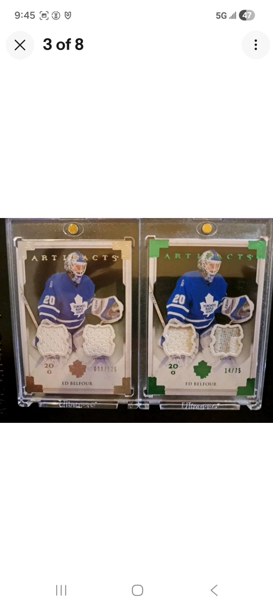Ed Belfour Toronto Maple Leafs Artifacts Hockey Card Lot - photo 3
