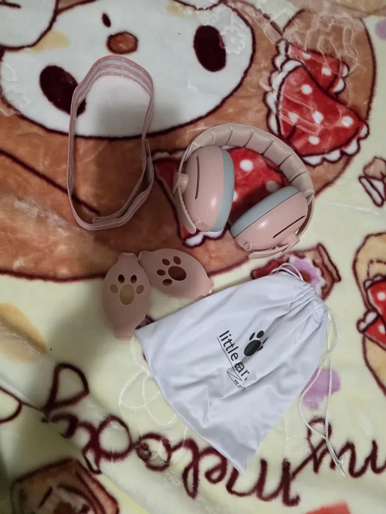 Little Ears Baby Earmuffs - Pink - 2 in 1 image indicator(4)