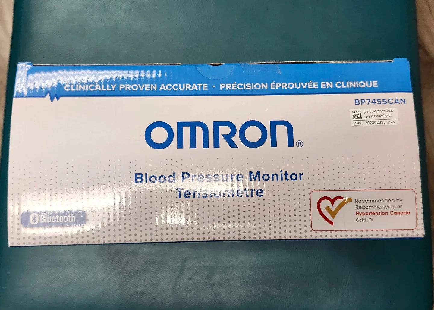 New Omron Blood Pressure Monitor BP7455CAN image indicator(4)