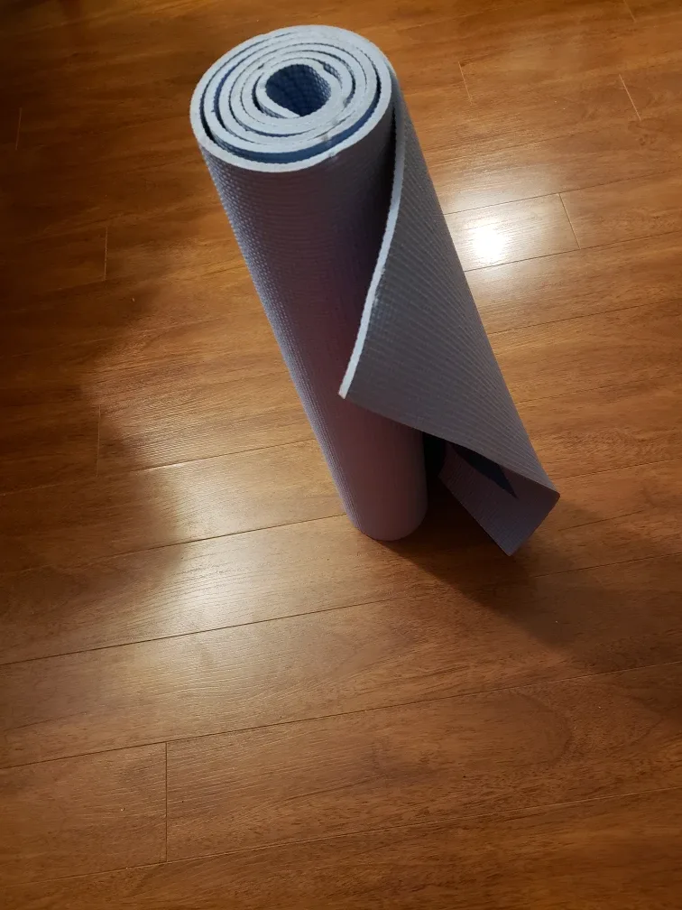 Yoga Mat - Blue dragonfly leaf