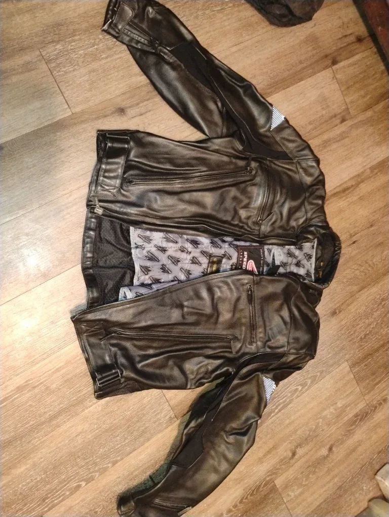 Speed and Strength Black Leather Motorcycle Jacket & Pants image indicator(2)