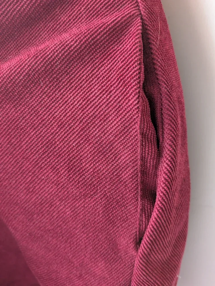 Burgundy Corduroy Skirt - Size Small, worn once image indicator(5)
