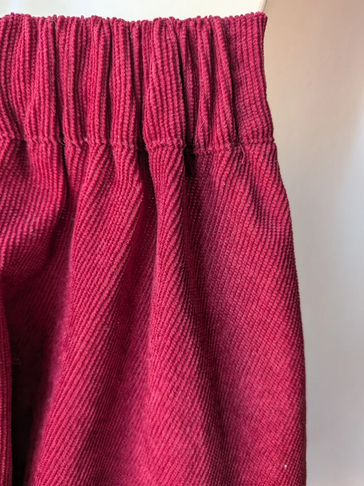 Burgundy Corduroy Skirt - Size Small, worn once image indicator(8)