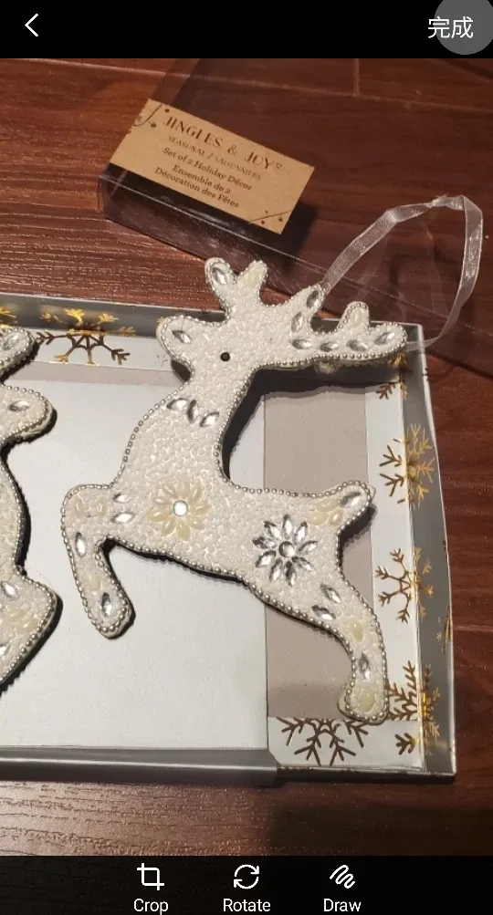 Double sided  christmas ornaments image indicator(3)