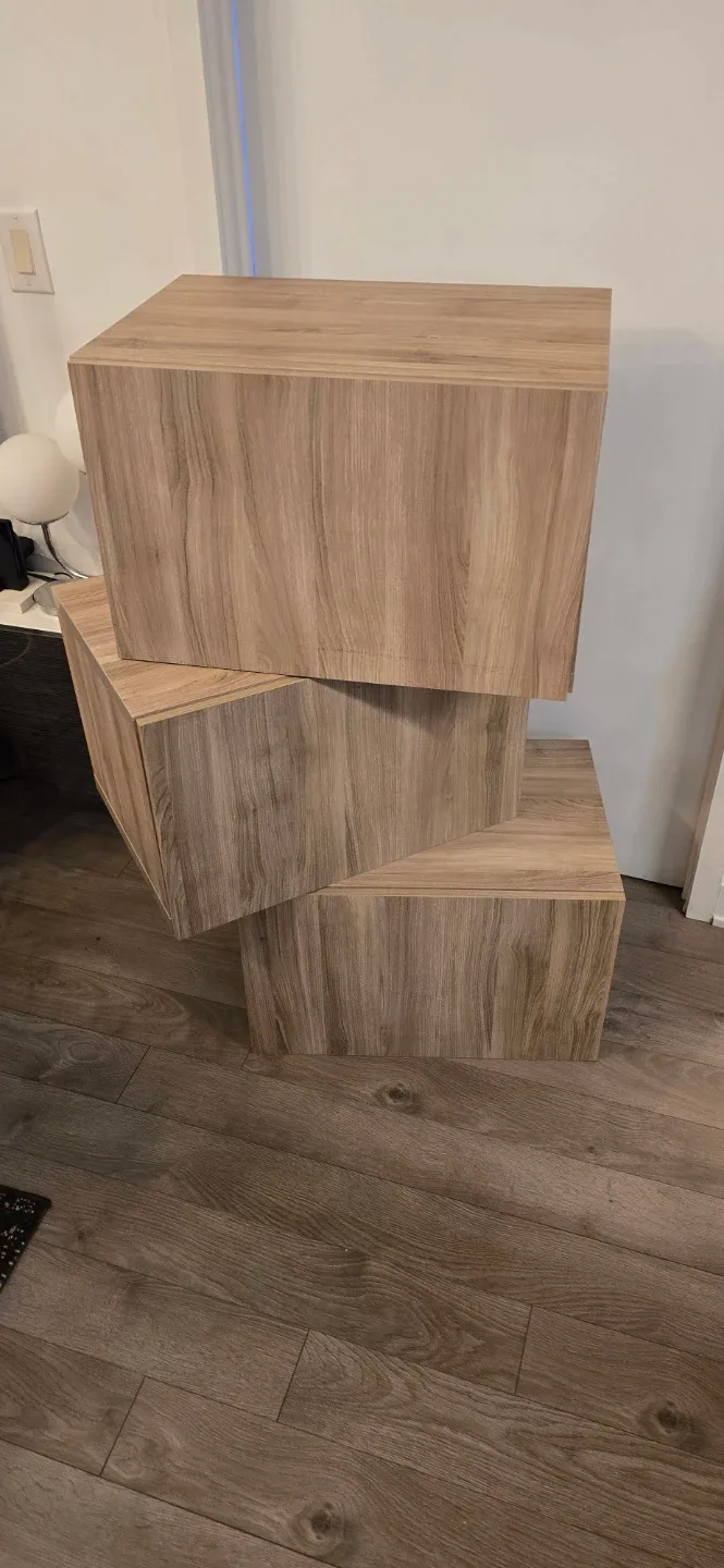 IKEA BESTA Frame, White Stained Oak 3 Units thumbnail