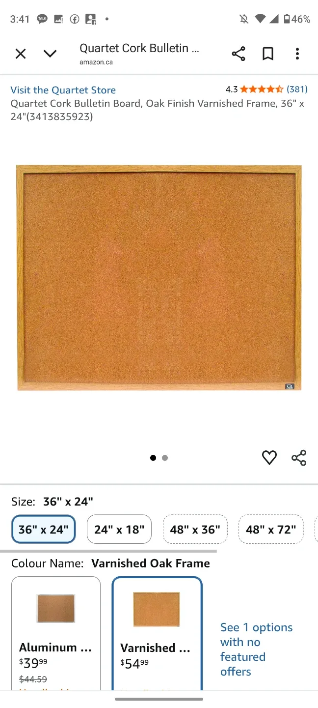 (BiG SIZE) Quartet Cork Board 36" x 24" image indicator(5)