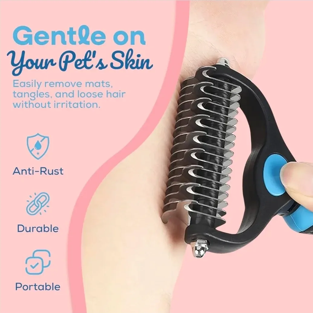 Undercoat Rake for Dogs & Cats -NEW image indicator(2)