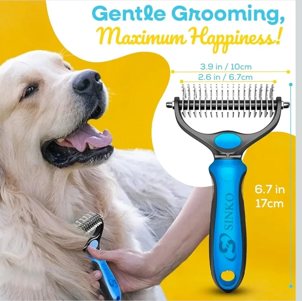 Undercoat Rake for Dogs & Cats -NEW image indicator(3)