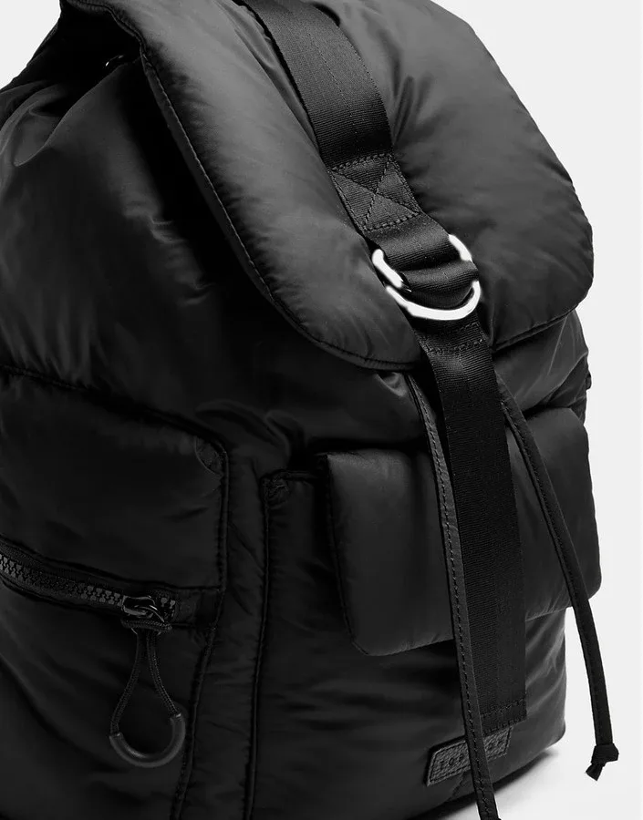 Top Shop Black Nylon Backpack