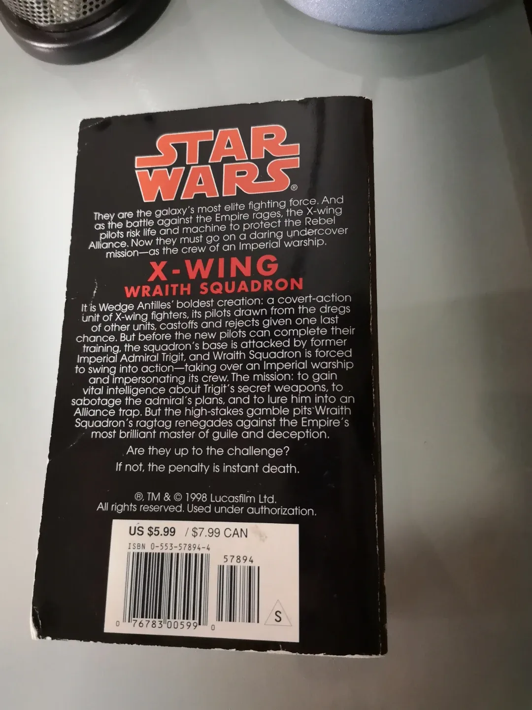 X-Wing Book #5/5 ~ Star Wars Novel ~ Wraith Squadron image indicator(2)