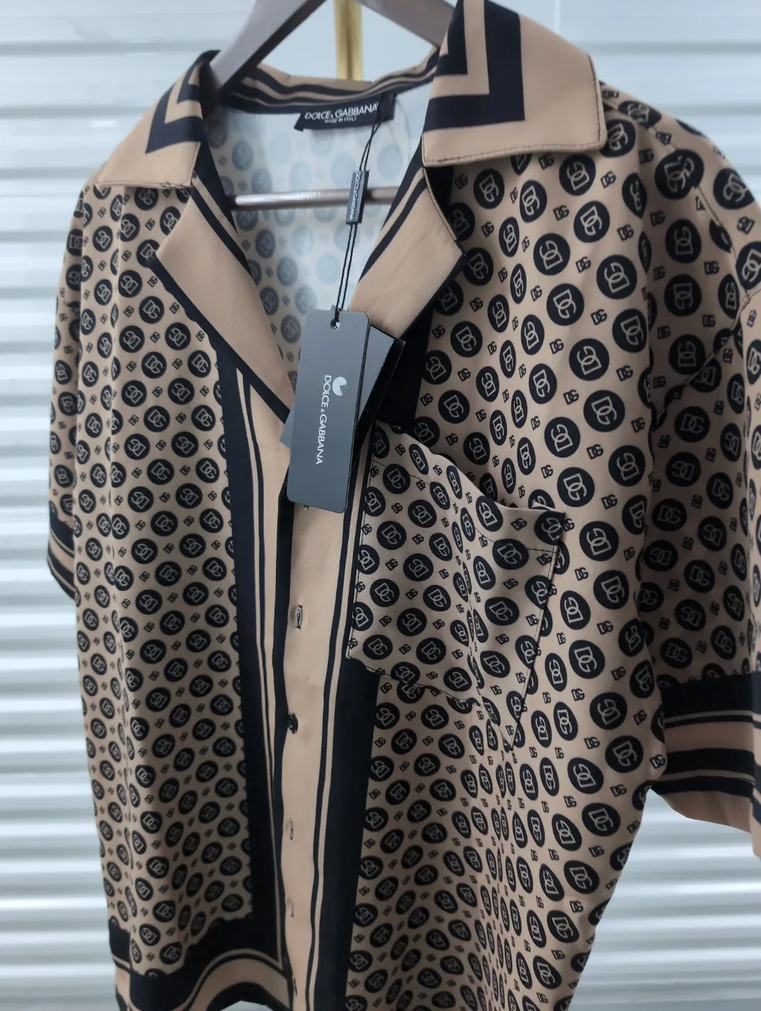 Dolce & Gabbana Patterned Short Sleeve Shirt