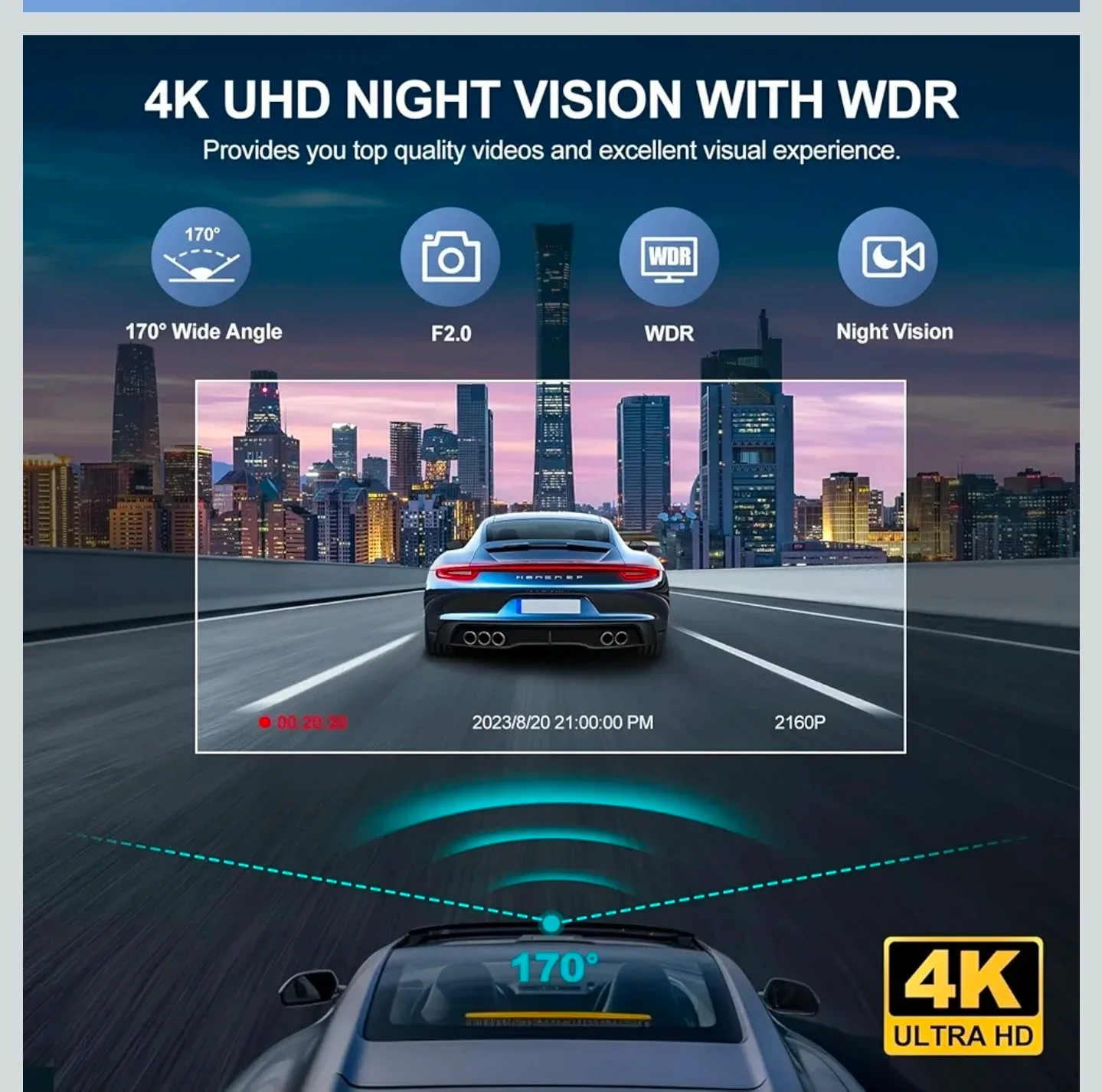 4K Dash Cam image indicator(6)