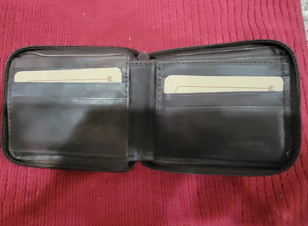 Brown Leather Zip Around Wallet - photo 2
