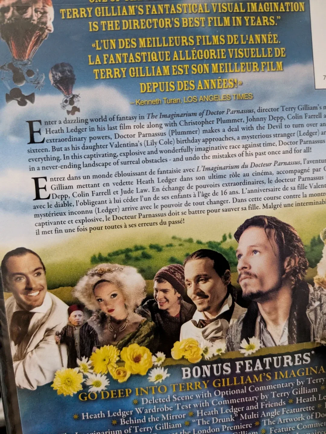 The Imaginarium of Doctor Parnassus DVD New sealed image indicator(5)