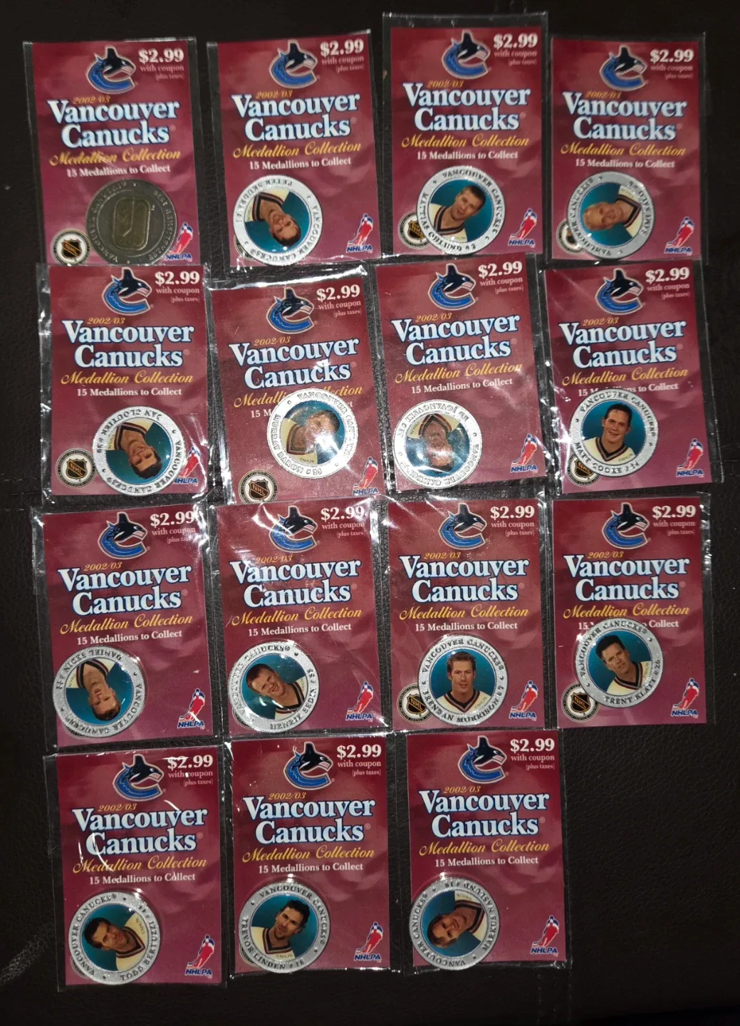 Vancouver Canucks 2002/03 Medallion Collection
