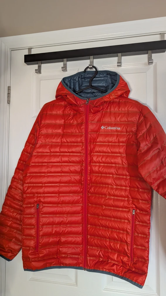 Columbia Down Hooded Puffer Jacket - Size M