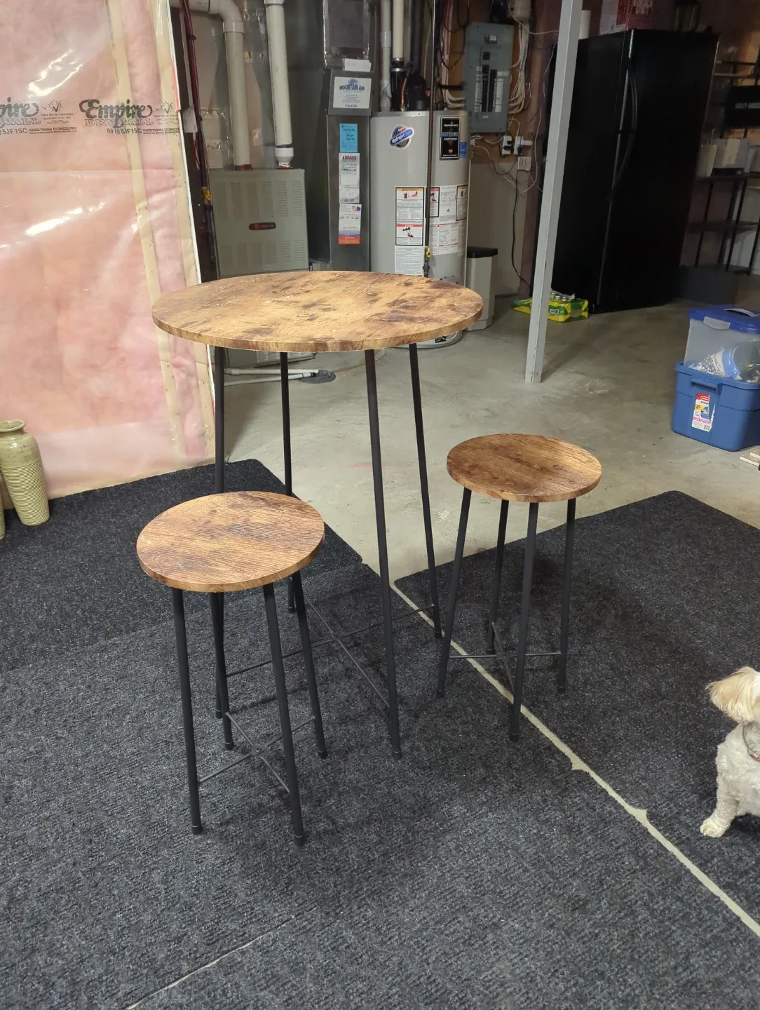 Rustic Bar Table with Two Stools image indicator(2)