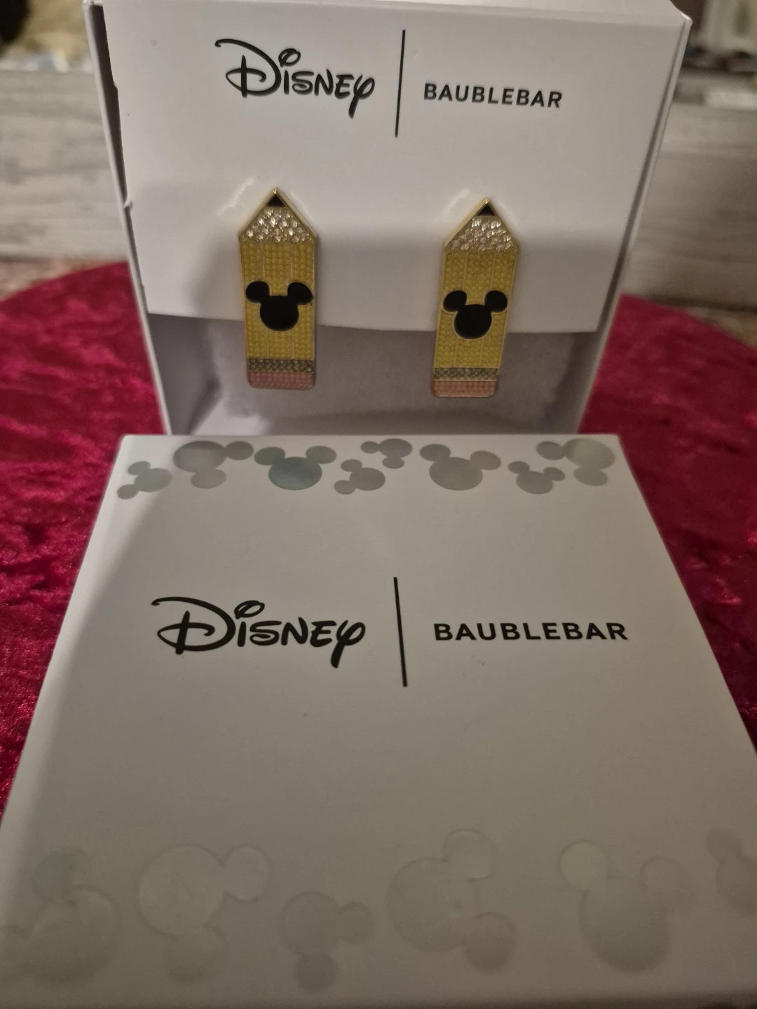 Disney x BaubleBar Mickey Mouse Pencil Earrings - New