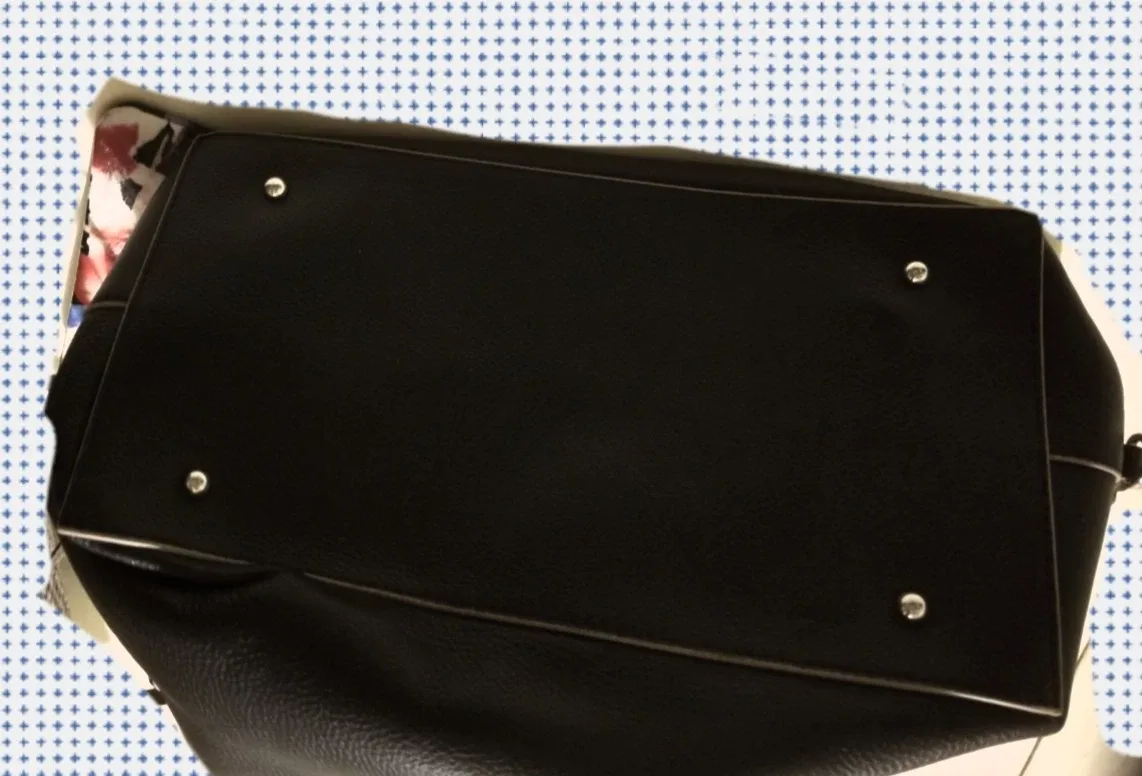 NWOT Lodis Bliss Black Pebbled Leather Large Tote Bag image indicator(4)