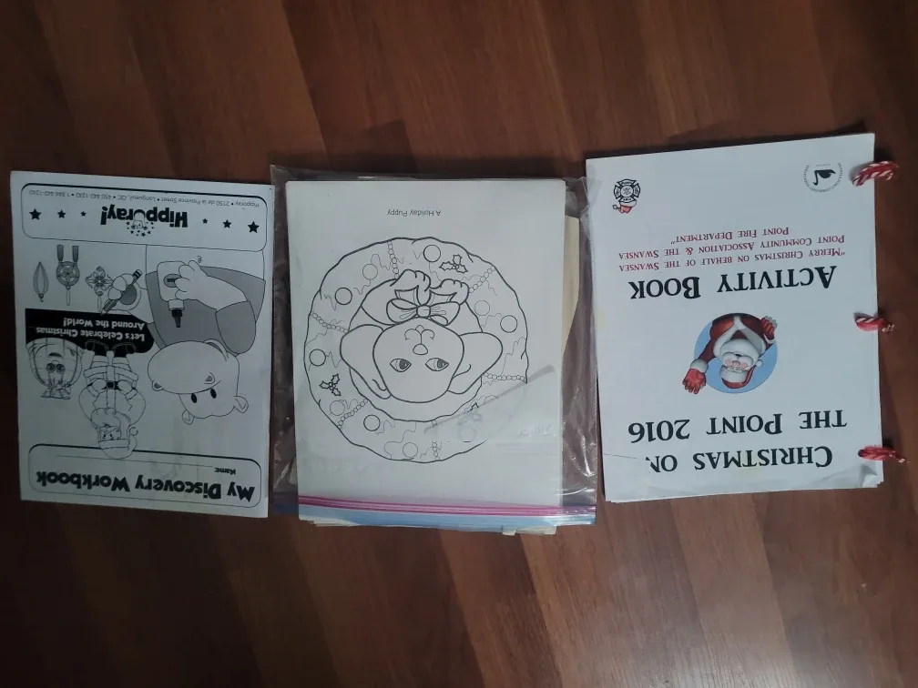 Christmas Activity & Discovery Workbooks And Coloring  Sheets