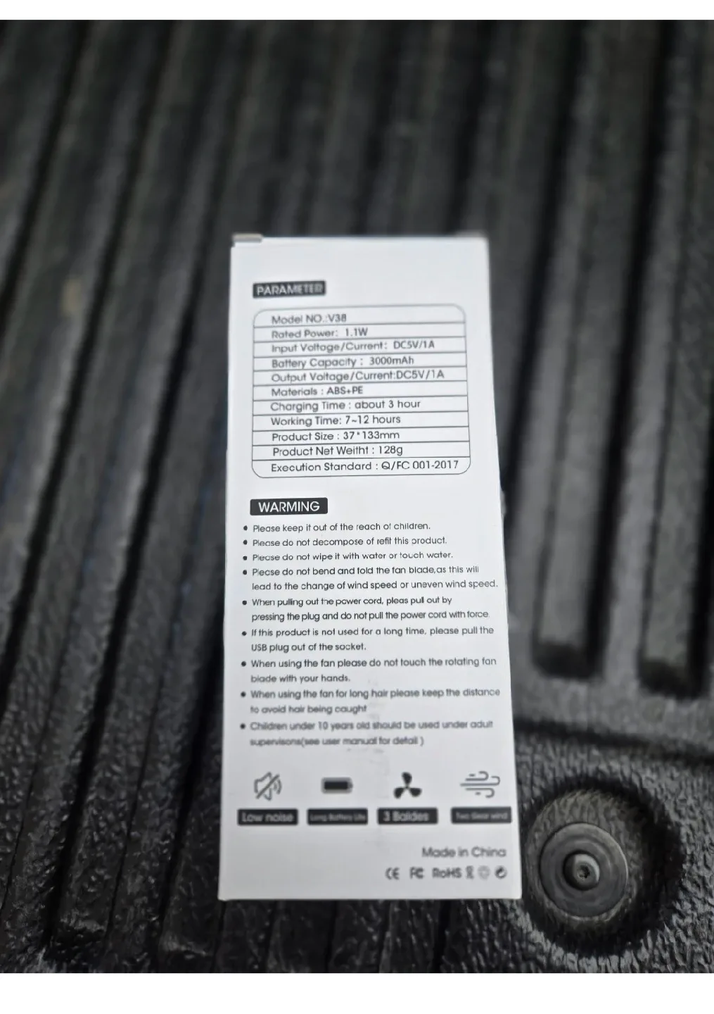 New Andwing Mini Portable Fan - Pink image indicator(3)