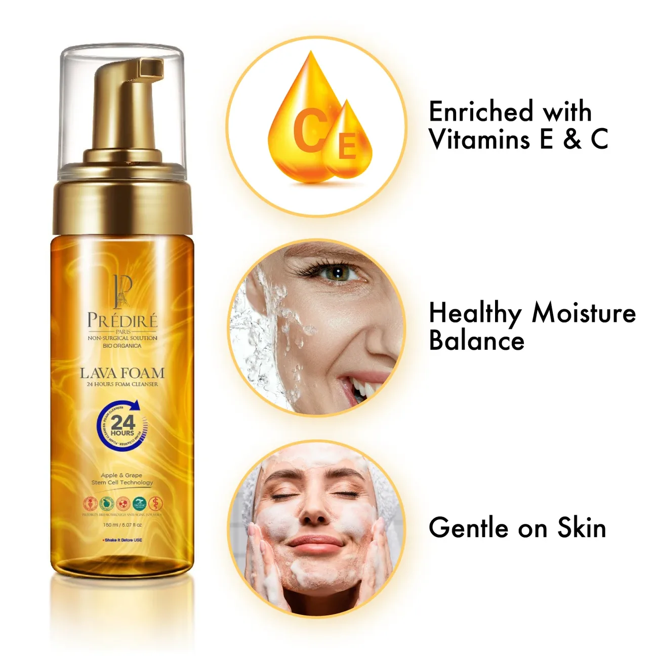 Prédire Lava Foam 24 Hours Foam Cleanser image indicator(4)