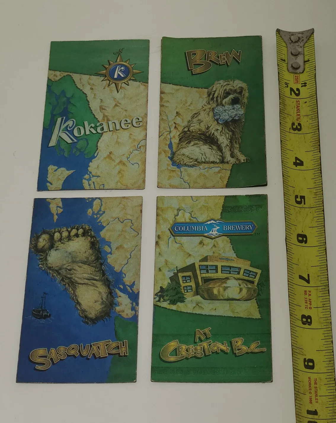 Fridge Magnets: Kokanee Beer Sasquatch BC Map Brewery