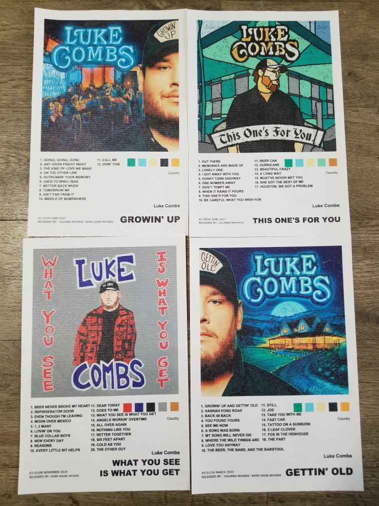 Luke Combs Album Cover Print Set