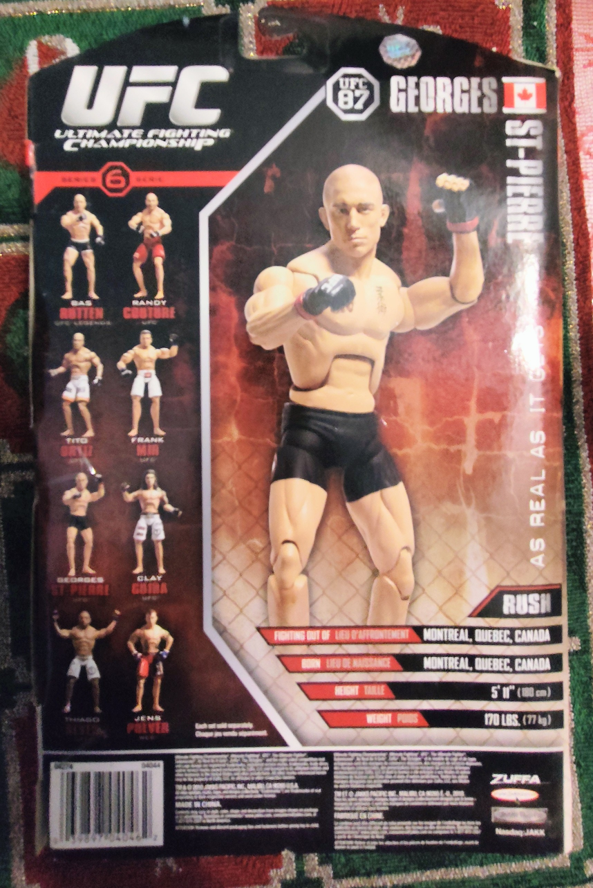 Brand new Zuffa 2010 UFC 87 Georges St-pierre 7" Jakks Pacific - photo 4
