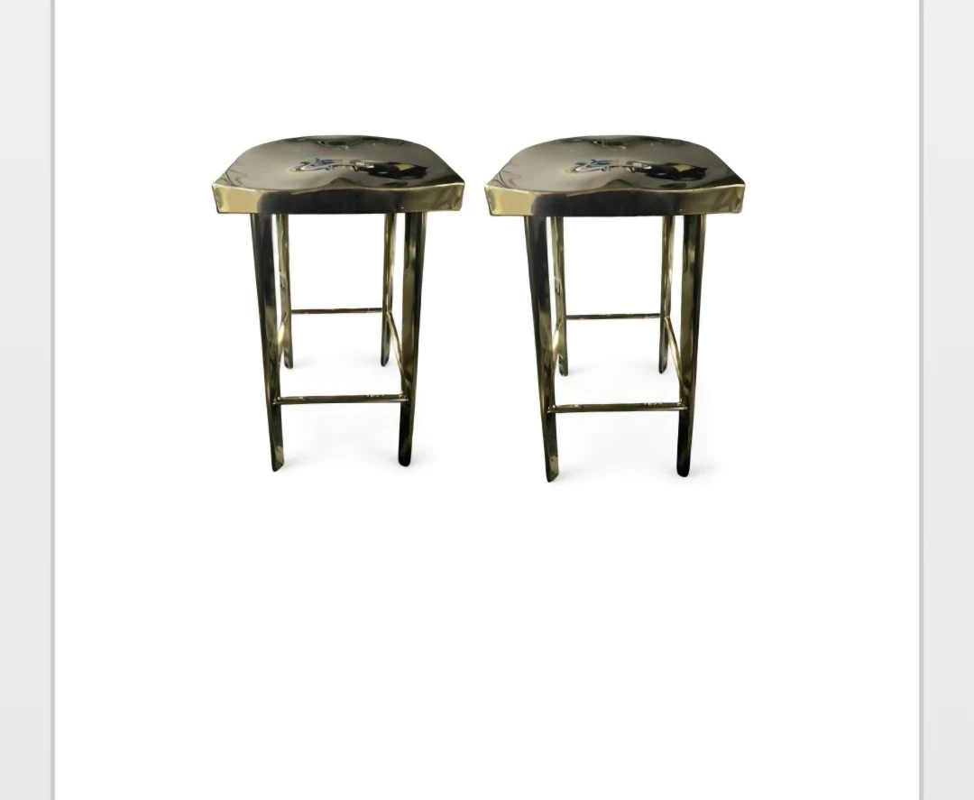 Gold Stainless Steel Counter Stools