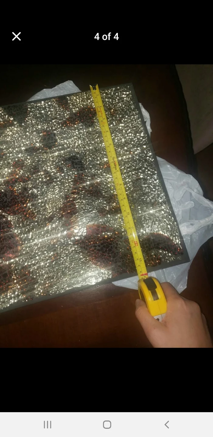 Decorative Square mosaic plate - photo 2