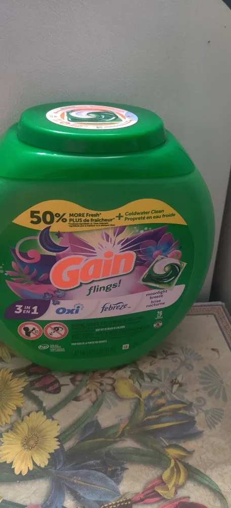 Gain Flings! Laundry Detergent Pods, 76 count