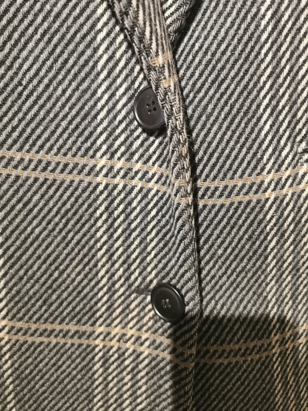 Vintage Plaid Wool Coat - oversized s image indicator(3)