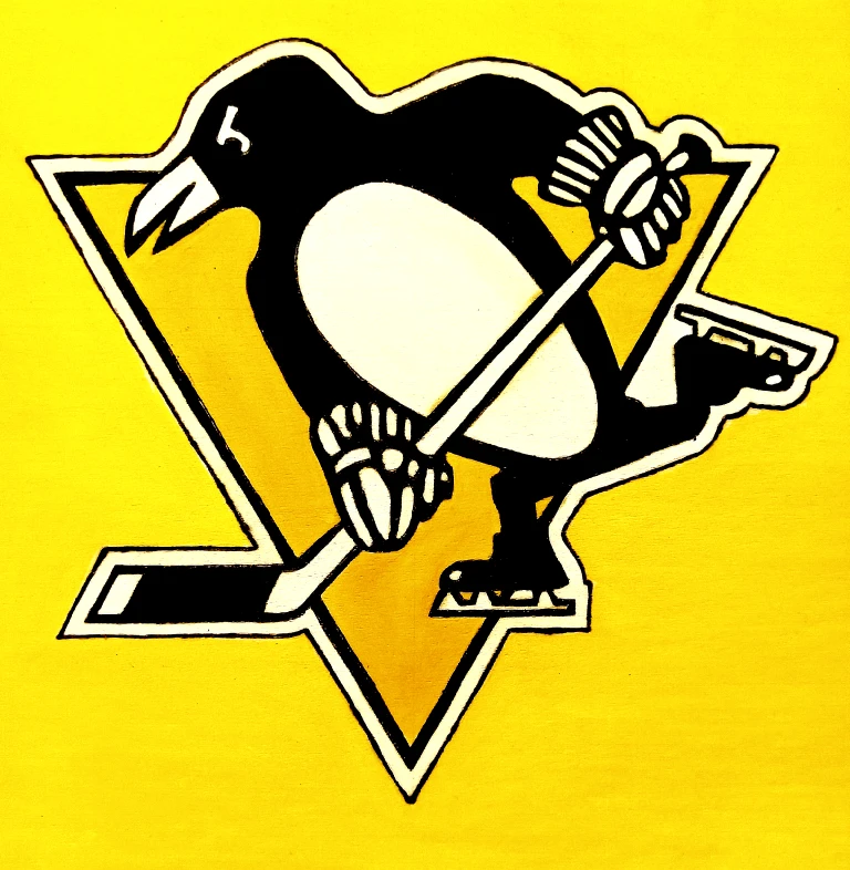 Pittsburgh Penguins Handmade 12"×12" Sports Decor Wall Art - photo 3