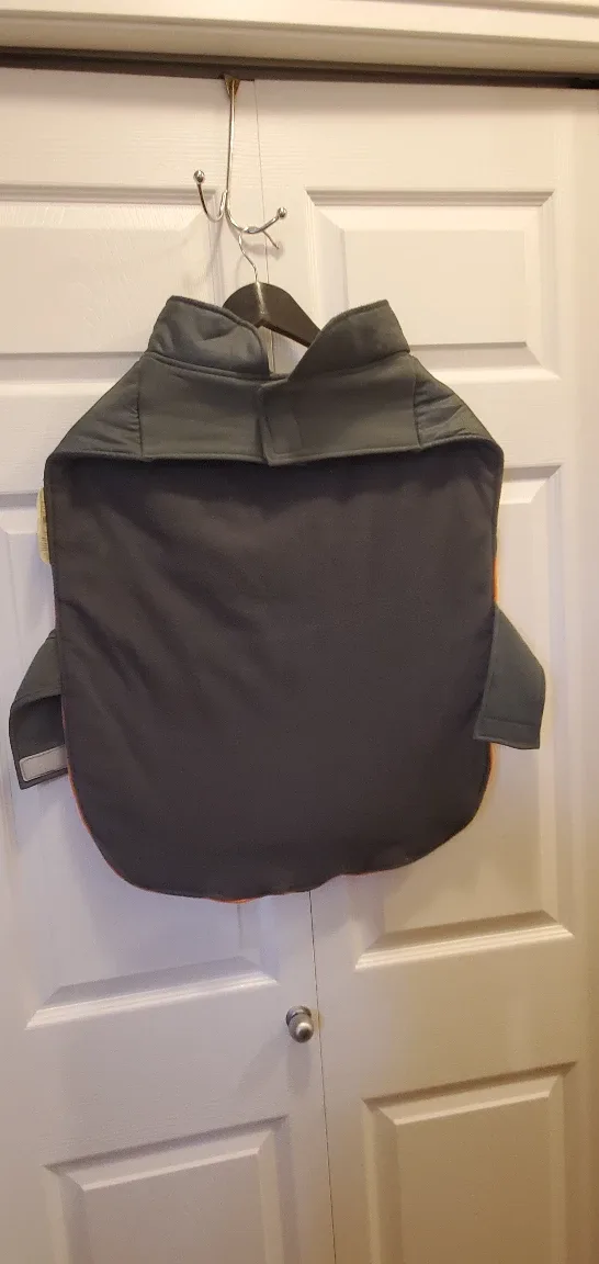 Dog Puffer Jacket - Orange & Grey image indicator(2)