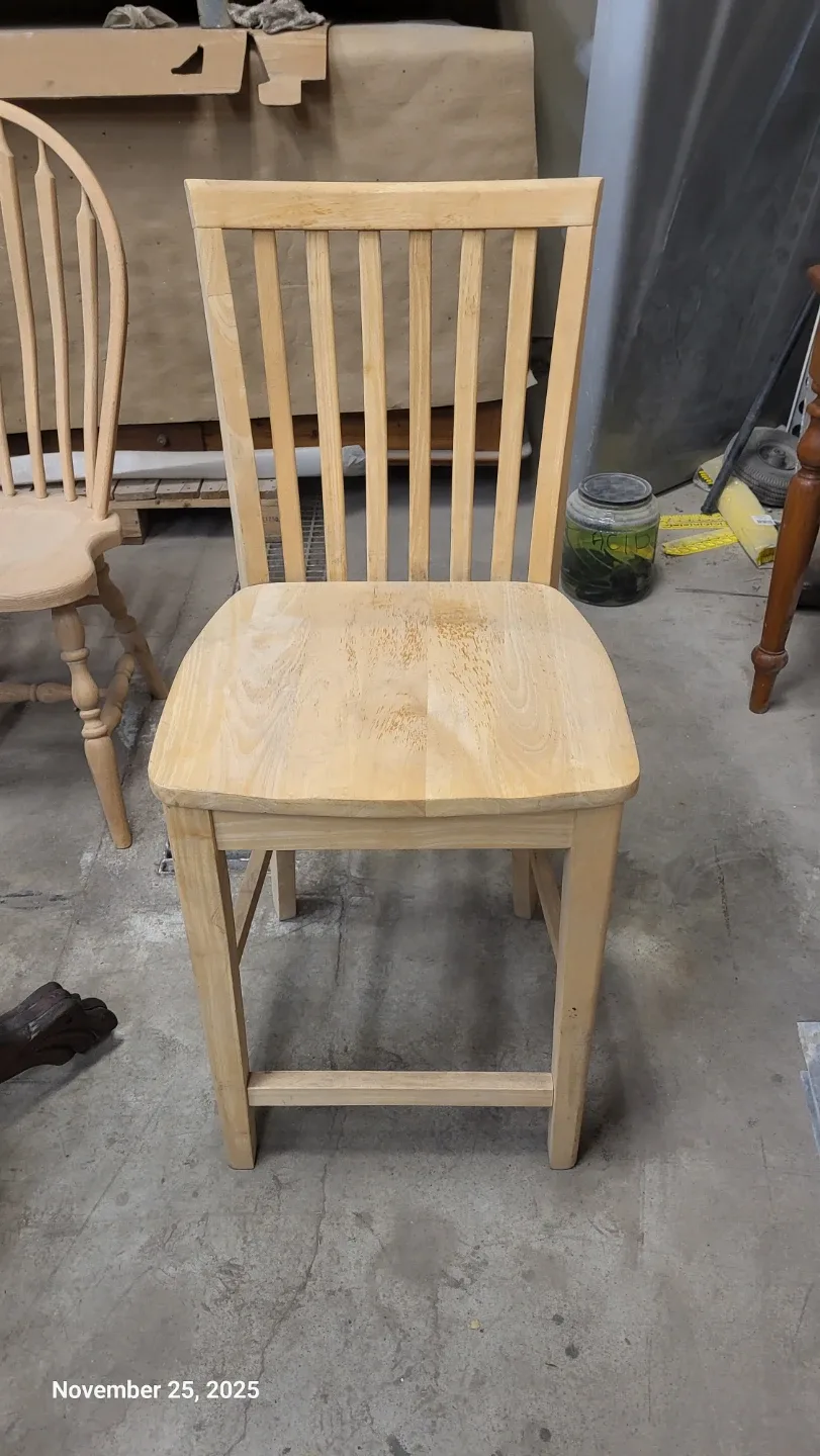 Unfinished Wood Windsor Style Chairs image indicator(5)
