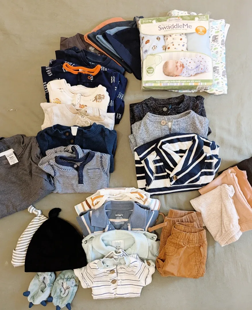 Baby Boy Clothes Bundle - 0-3 Months