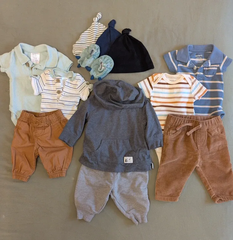Baby Boy Clothes Bundle - 0-3 Months image indicator(2)