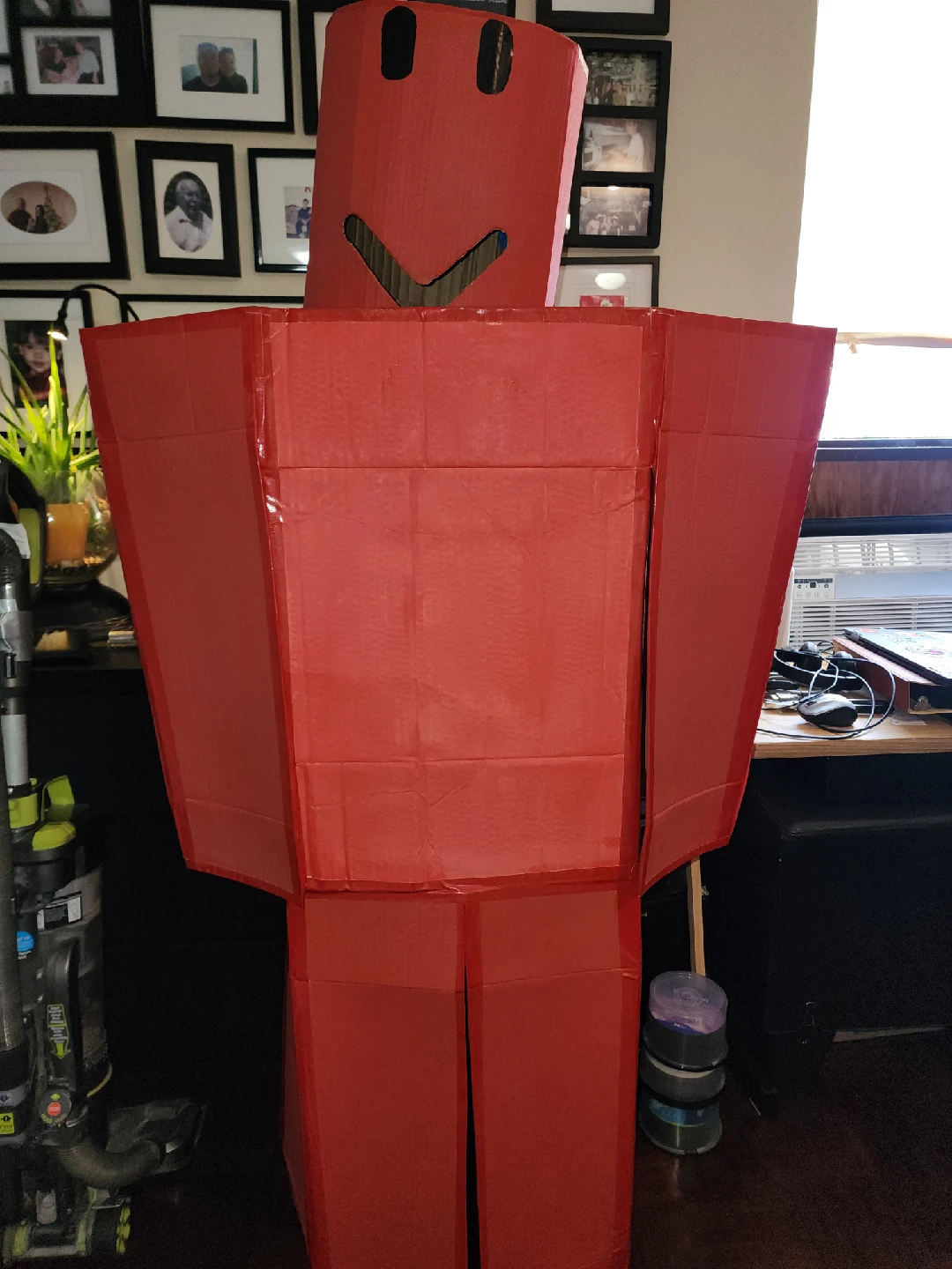 Lifesize Red Cardboard Roblox Character Costume