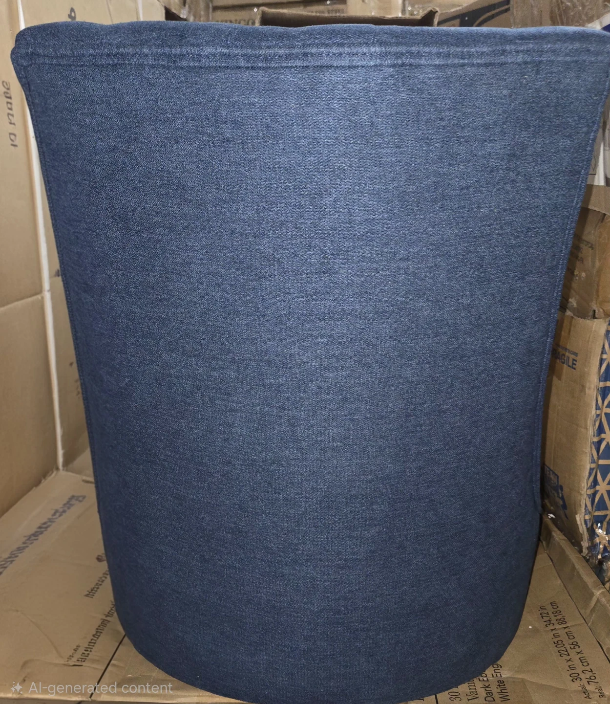 COLAMY Wingback Upholstered Dining Chairs - Blue (Set of 2) - photo 4