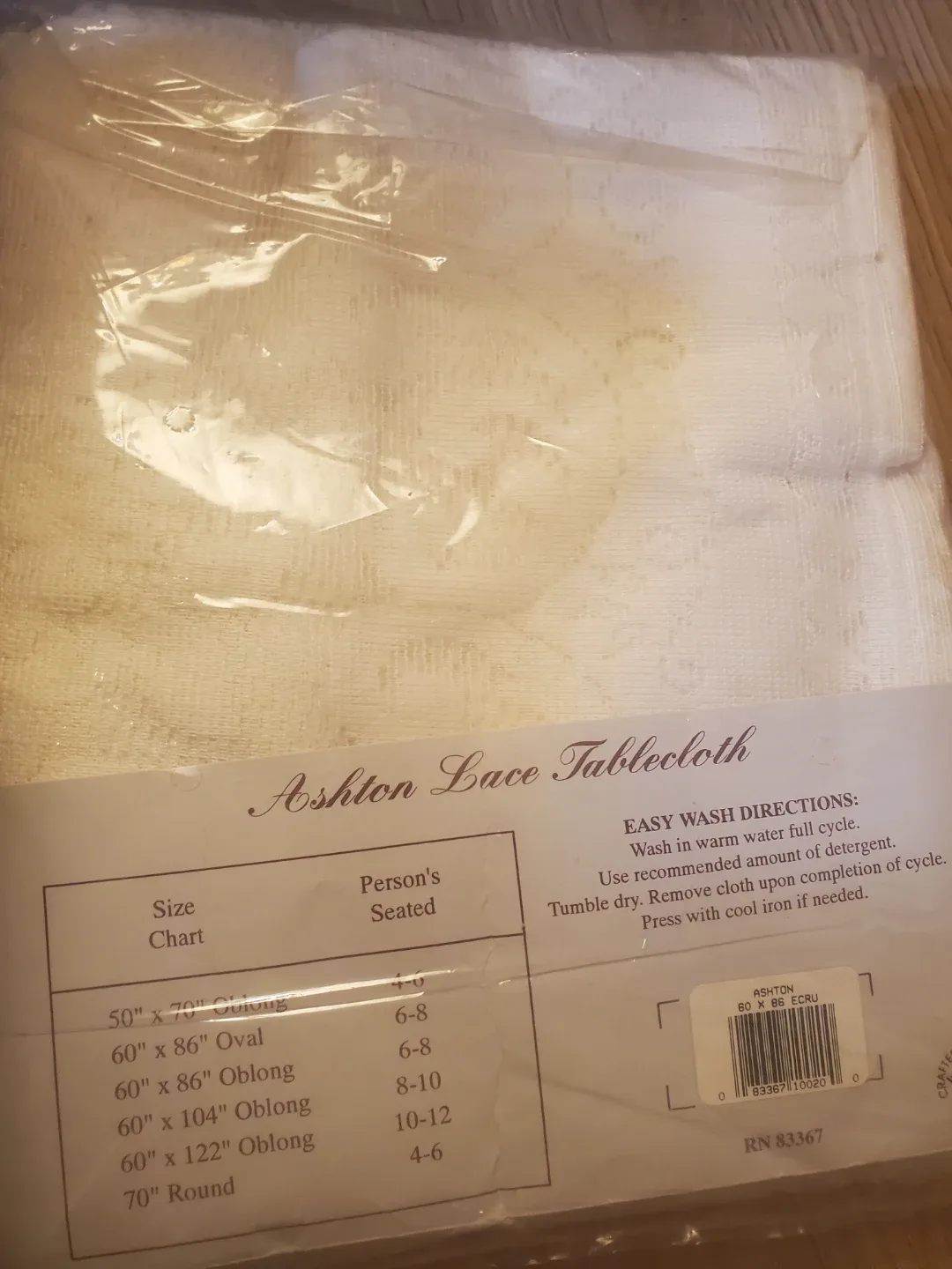 Ashton Lace Tablecloth - 60" x 86" Oblong image indicator(3)